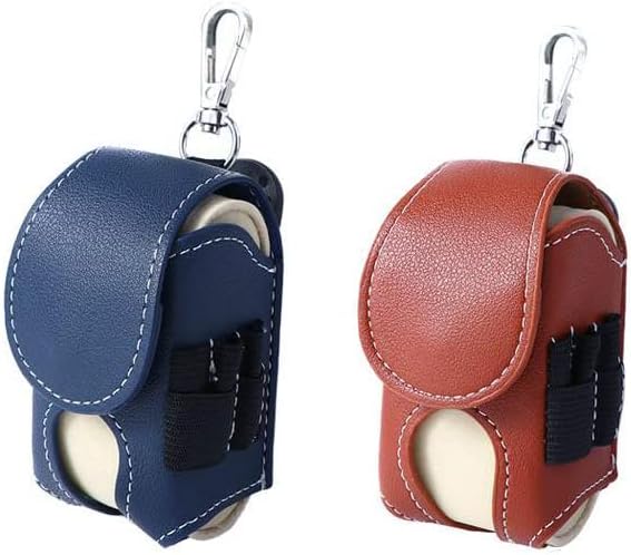 2Pcs Golf Ball Storage Pouch Portable Mini Golf Waist Holder Bag Storage Bag Golf Accessories Sporting Goods Pocket Golf Ball Container
