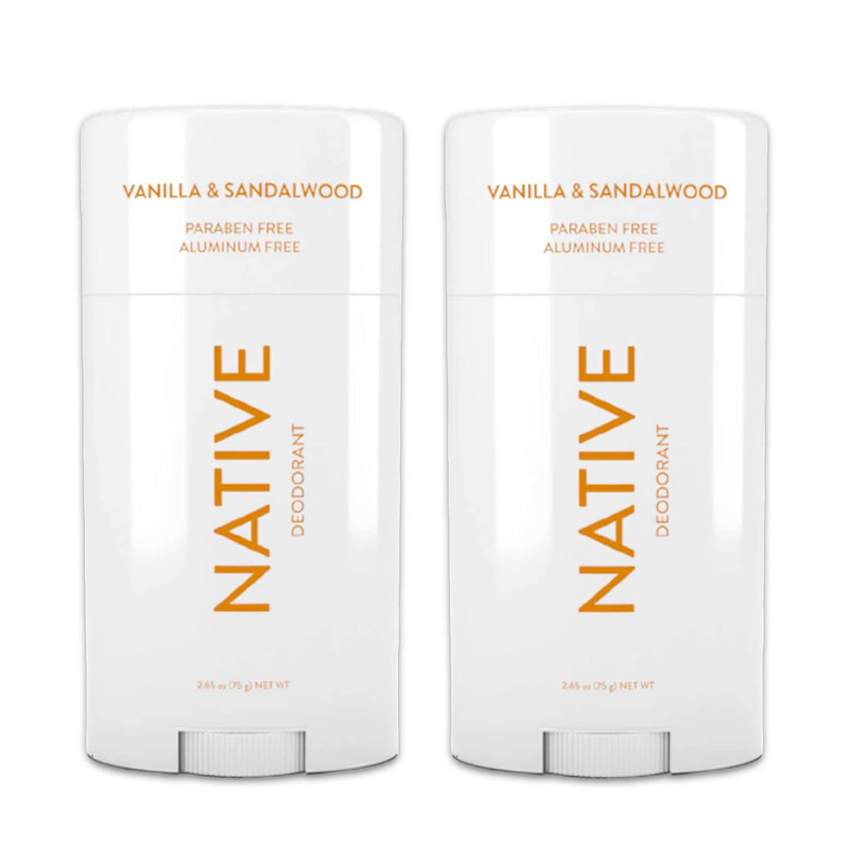 Native Deoderent Aluminum and Paraben free 2.65 oz (2 pack) (Vanilla & Sandalwood)