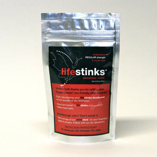 HASLED Duggan Sisters LifeStinks Cedarwood Deodorant Refill 4.5 Oz Aluminum Free
