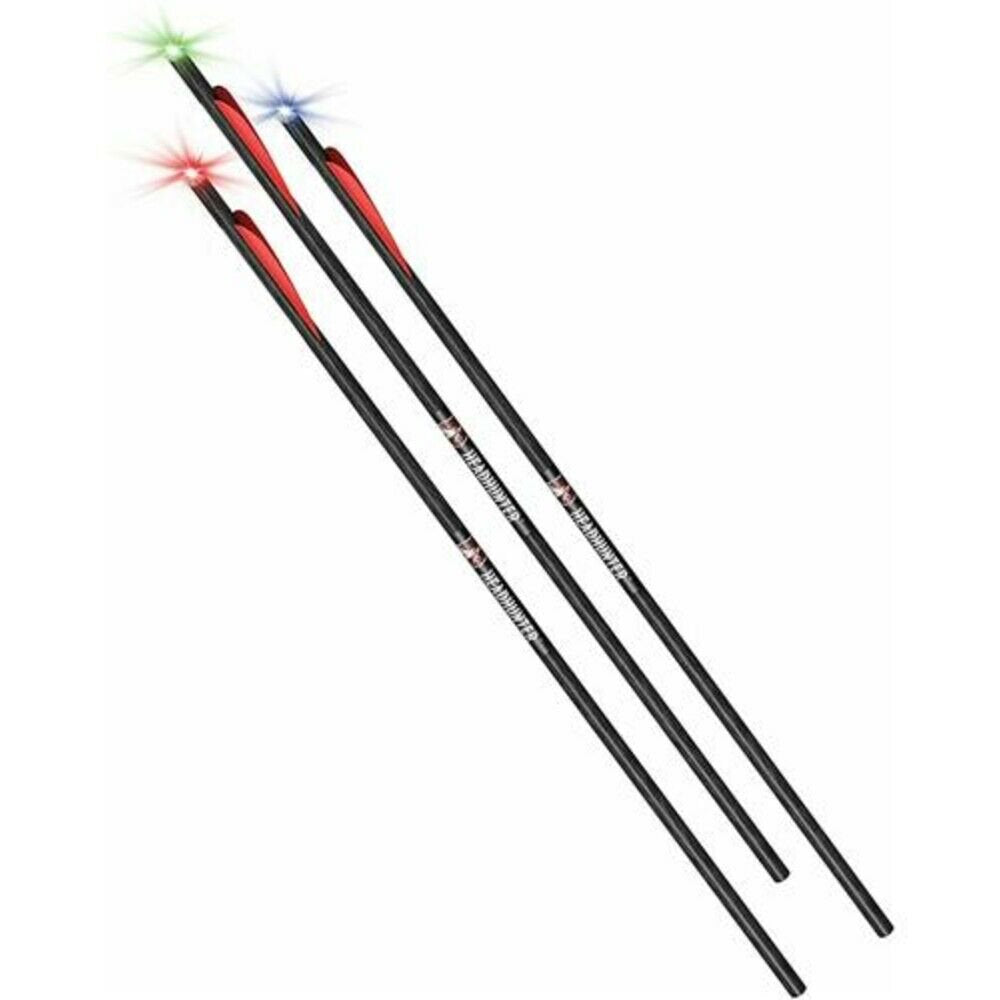 Barnett Headhunter 20" Strobe Lighted Arrows W/ Lighted Nocks, 3 Pack - BAR20031