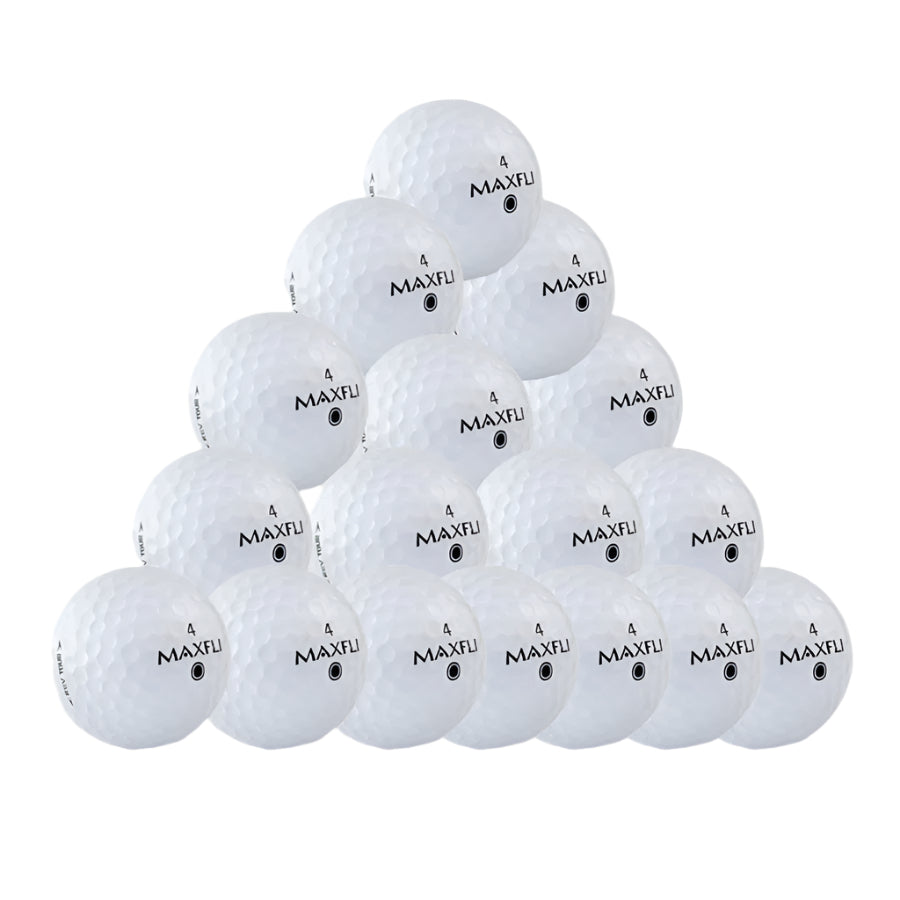36 Maxfli Mix White Golf Balls - Recycled 5A/4A