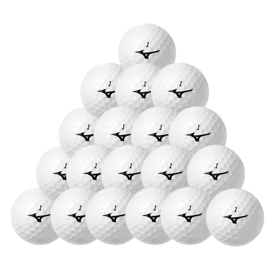 36 Mizuno Mix White Golf Balls - Recycled 5A/4A