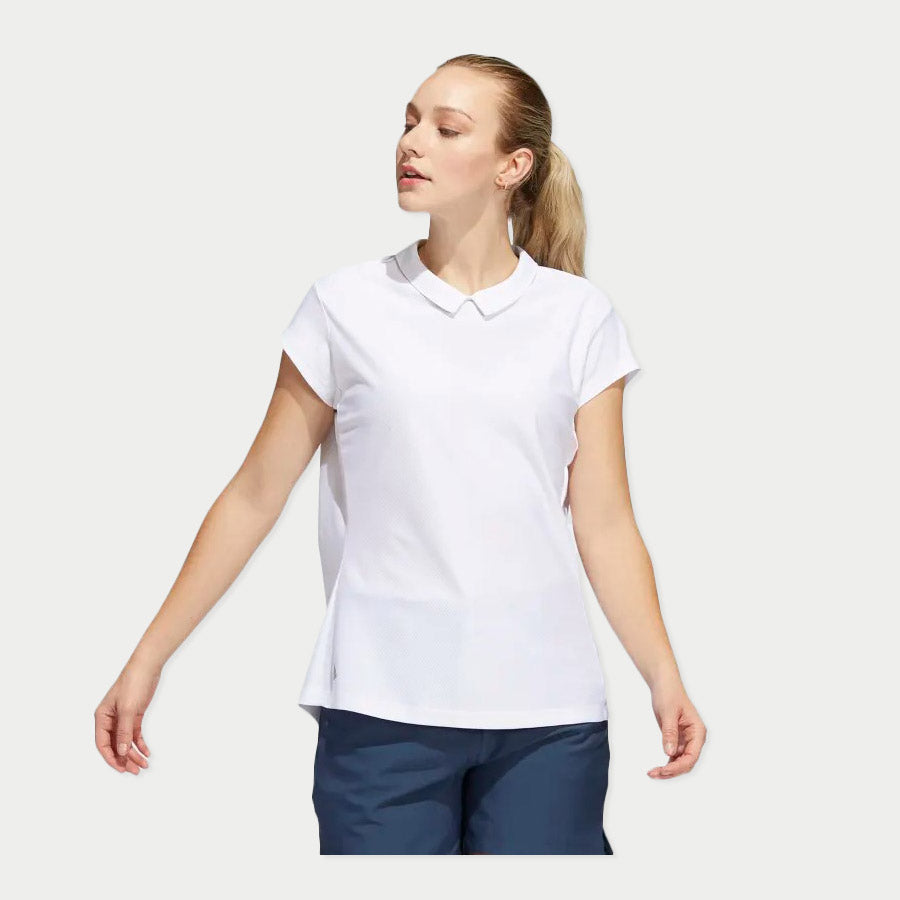 Ladies Adidas Sport Performance Jacquard Polo Shirt