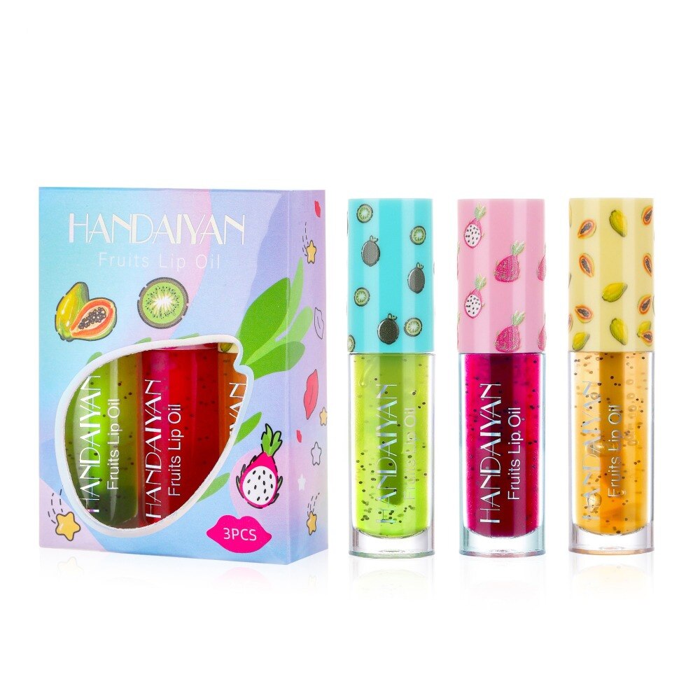 3 Pcs/box Fruit Lipstick Set