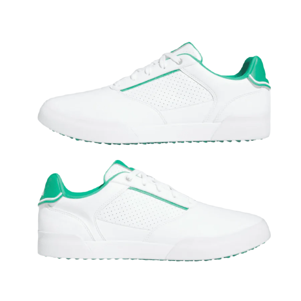 Adidas Retrocross Spikeless Golf Shoes - White/Green