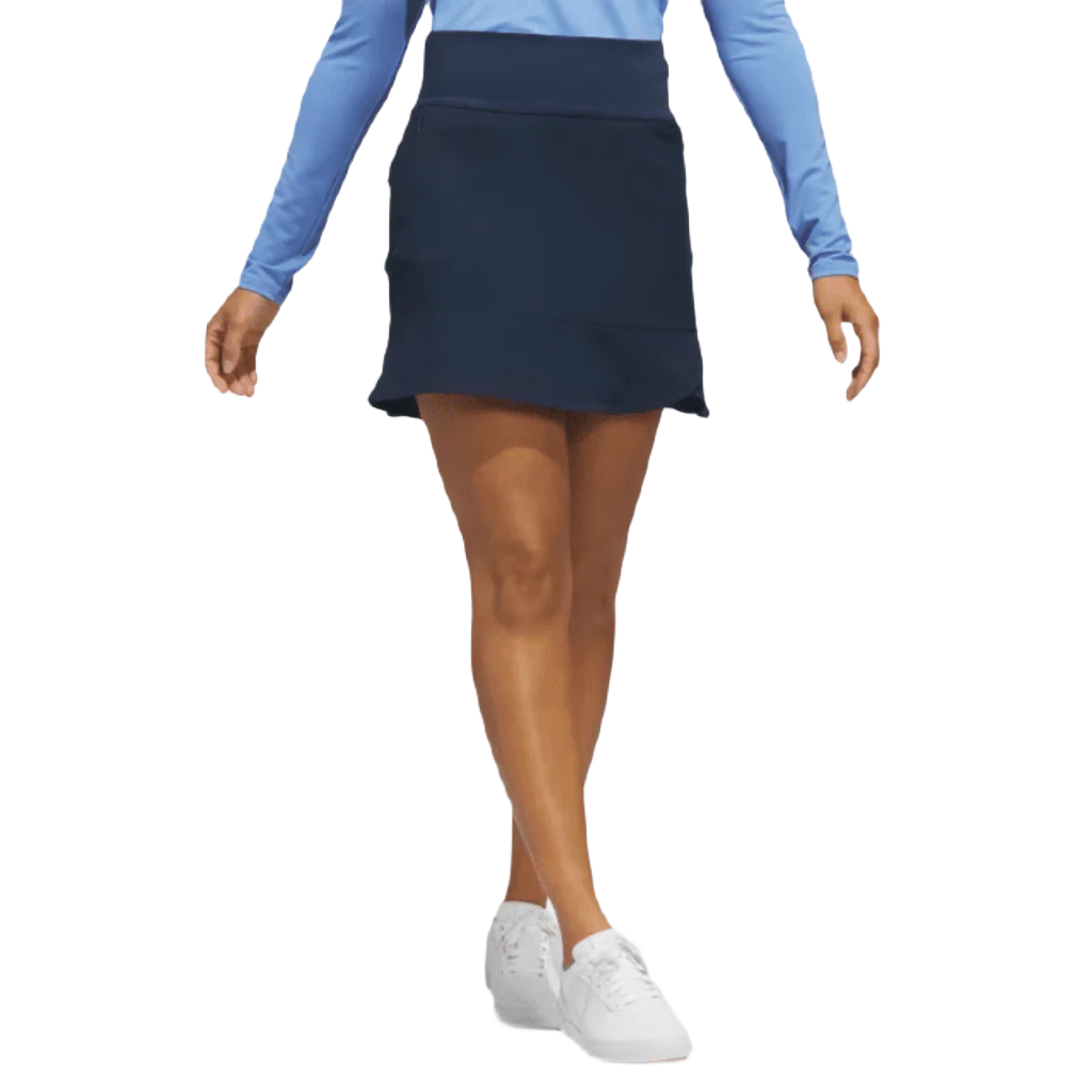 Adidas Ladies Frill Skirt - Navy