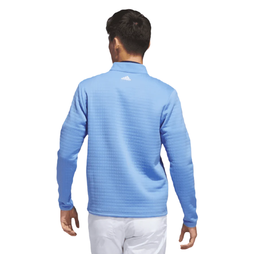 Adidas (DWR) Water Repellent 1/4 Zip Pullover - Blue