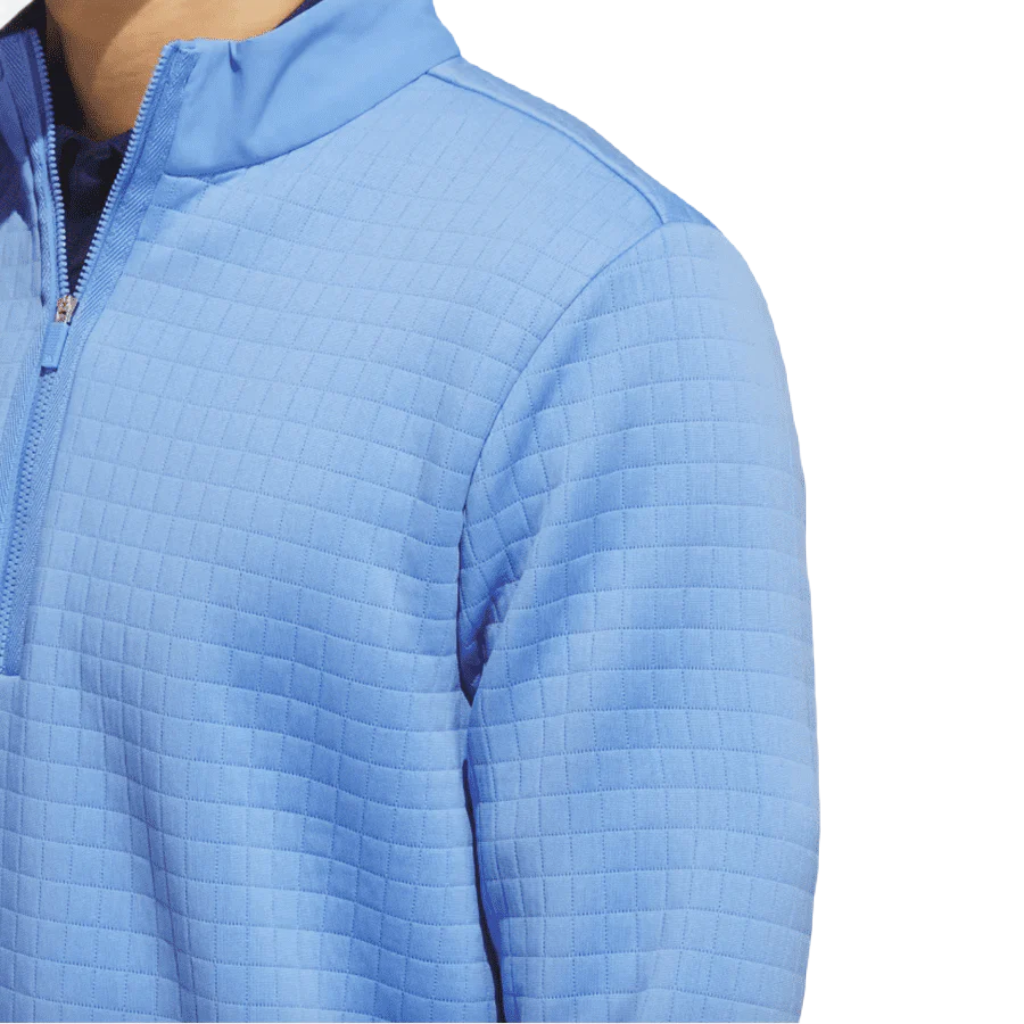 Adidas (DWR) Water Repellent 1/4 Zip Pullover - Blue
