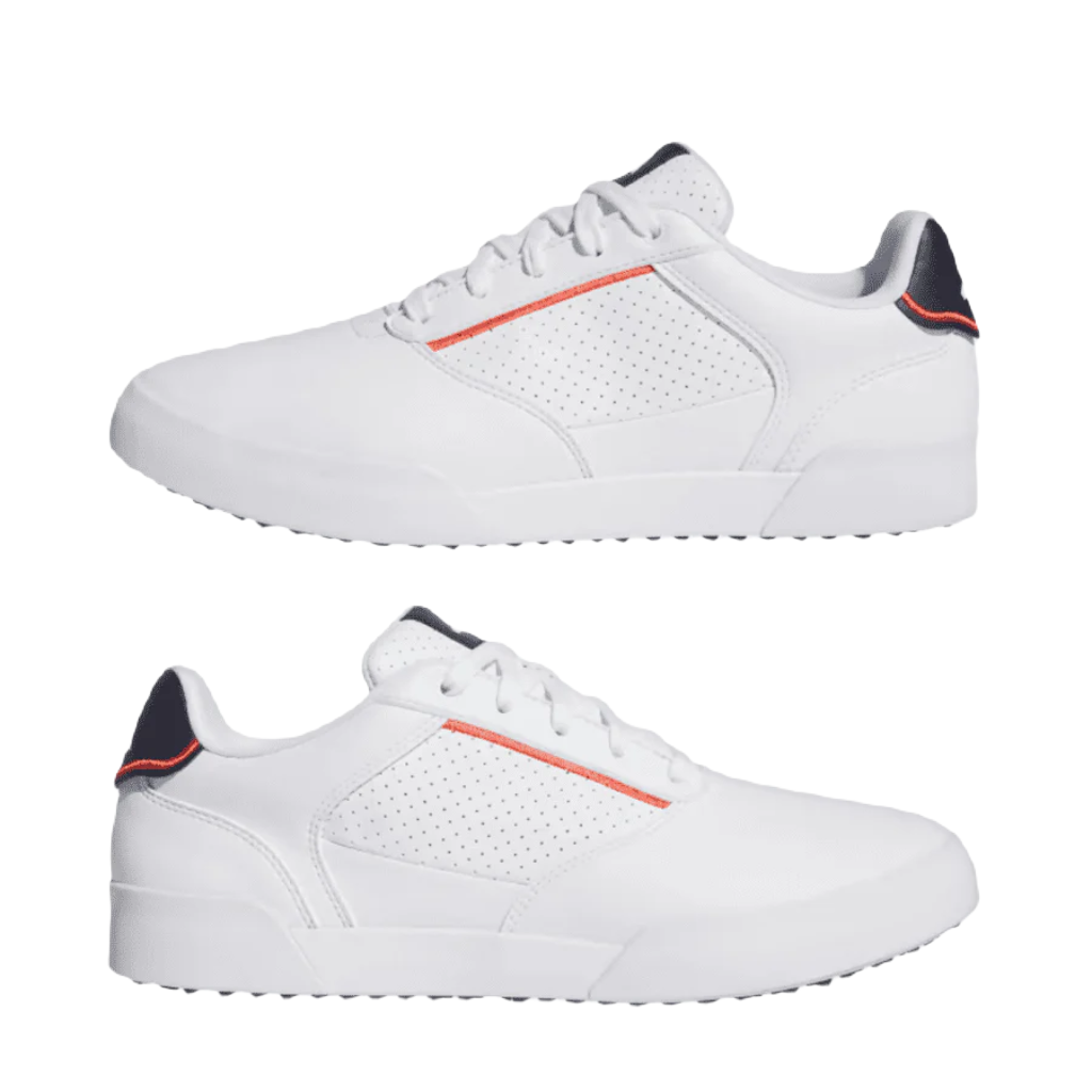 Adidas Retrocross Spikeless Golf Shoes - White/Navy