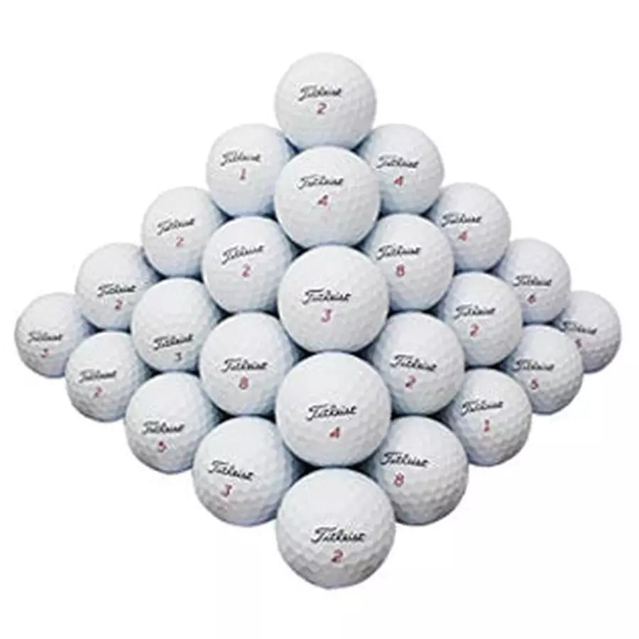 60 Titleist Mix White Golf Balls - 2nd Grade Recycled